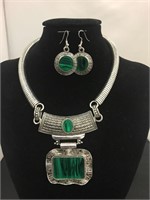 Silver Tone Costume Necklace Set