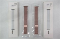 (2) Stainless Steel Apple Watch Bands W/ Magnetic