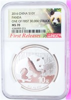 Coin 2016 China Panda NGC MS70