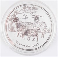 Coin Australia $2 Year of The Goat .2 OZ .999 Silv