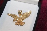 10kt yellow Gold Eagle
