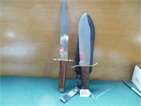 2 Bowie Knives w/ 11” blades