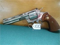 Colt Python 357 Revolver Nickel Finish