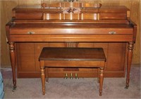 Wurlitzer Upright Piano with Bench