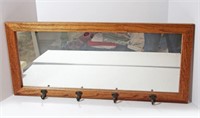 Framed and Mirrored Coat Rack