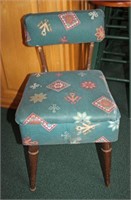 Vintage sewing chair with seat storage