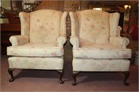 Two Mason-Tyler Wing Back Chairs