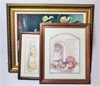 Painting on Board in Gilt Frame