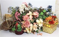 Selection of Faux Floral Arrangements in