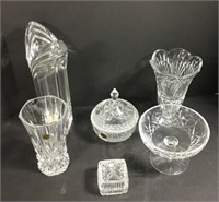 Selection of Crystal Vases and More