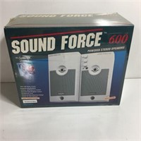New Sound Force 600 Powered Stereo Speakers