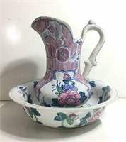 Ceramic Pitcher with Wash Basin