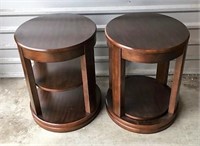 Oval Wood End Tables