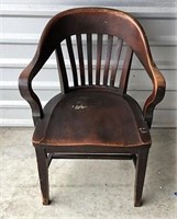 Vintage Solid Wood Office Chair