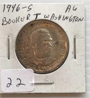 1946 S Booker T. Wash Com Half Dollar