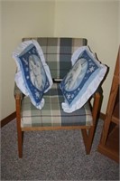 Chair with Throw Cushions