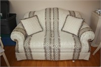 Love Seat with Throw Cushions