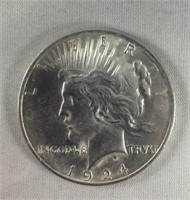 1924 Peace Dollar XF+++