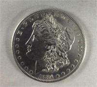 1884 O Morgan Dollar XF/AU