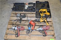 Pallet of 8 Various Power Drills
