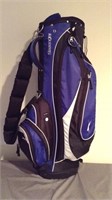 Slazenger Nylon golf Bag Blue golf bag w/ slotted