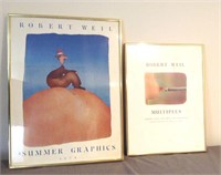 Lot of 2 Robert Weil Posters