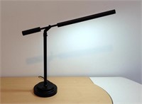 Contemporary black adjustable  Ott-Lite desk lamp