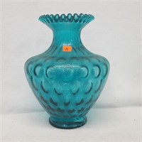 Fenton Retro Ruffled Bubble Art Vase