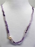 Sterling Silver Graduated Color Amethyst with