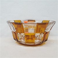 Amber and Clear Bowl