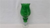 Green Cut Candle Holder