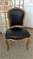 French style ladies leather chair.
