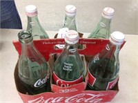 Coca Cola Glass 6 pk 32 oz Bottles