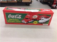 NIB Coca Cola 2000 Holiday Helicopter Carrier