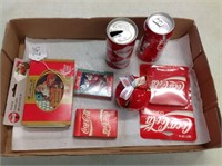 Coca Cola  Coasters, Baulb, Playing Cards, Cans