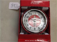 Coca Cola Metal Retro Alarm Clock