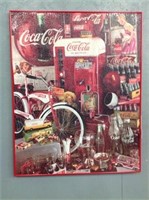 Coca Cola Put Together Puzzle in Frame