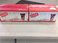 Coca Cola 8 PC 16 oz Glasses x2