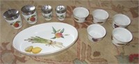 (10) Pieces of Royal Worcester dishes.