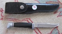 Buck 102 USA hunting knife with sheath. Overall