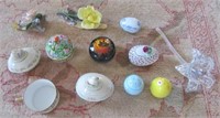 (11) Pieces of Lenox covered Easter eggs, glass
