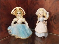 Nurse figurine - pretty lady with gold hat