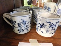 Blue Danube mugs, ( blue onion)