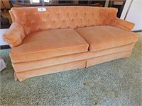 Retro Heritage 2 cushion sofa, burnt orange