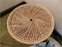 Small woven table, 14" tall