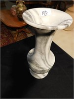 Marble Vase - nice piece - 12" tall x 5" wide -