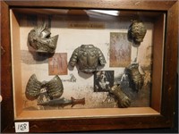Shadow Box Frame with Pictures and Suit of Armor