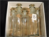 5 Apothecary Jars - All good condition   each is