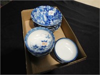 Lot of Japanese Bowls & Saucers,  10 bowls and 4