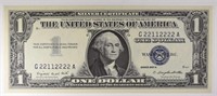 1957 A $1 SILVER CERTIFICATE CH CU